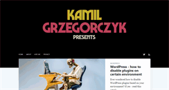 Desktop Screenshot of kamilgrzegorczyk.com