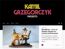 Tablet Screenshot of kamilgrzegorczyk.com